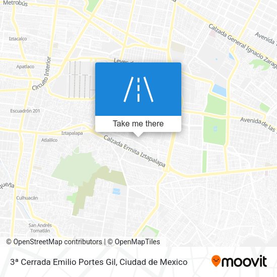 3ª Cerrada Emilio Portes Gil map