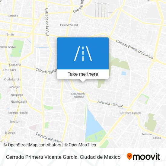 Cerrada Primera Vicente García map