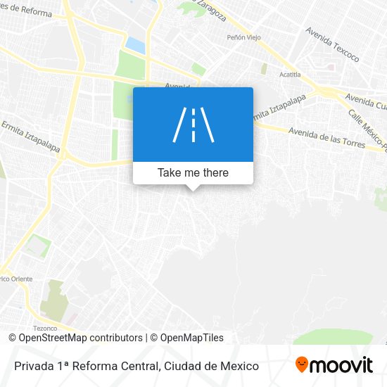 Mapa de Privada 1ª Reforma Central