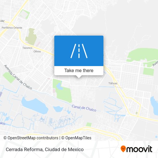 Mapa de Cerrada Reforma
