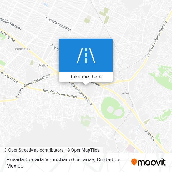 Mapa de Privada Cerrada Venustiano Carranza