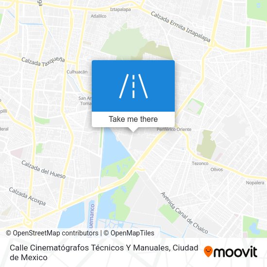 Mapa de Calle Cinematógrafos Técnicos Y Manuales