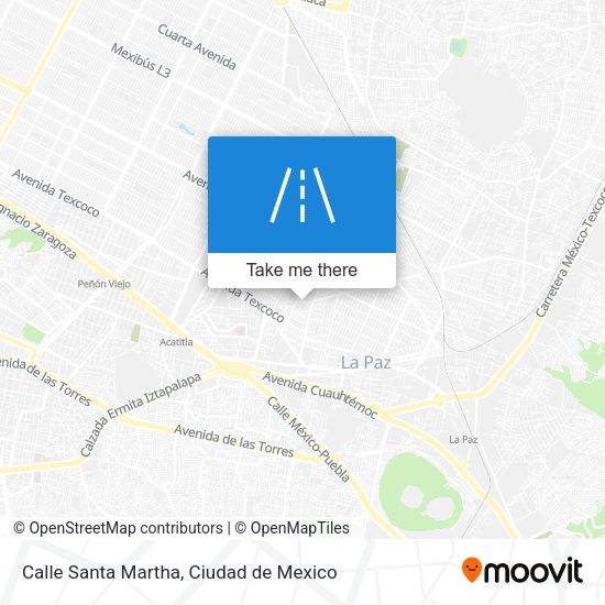 Mapa de Calle Santa Martha