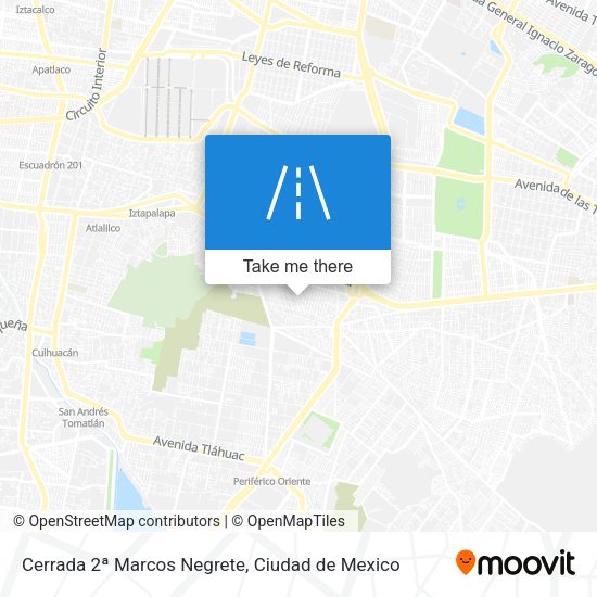 Cerrada 2ª Marcos Negrete map
