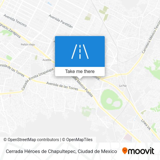 Cerrada Héroes de Chapultepec map