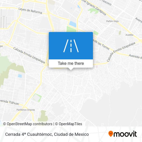 Cerrada 4ª Cuauhtémoc map