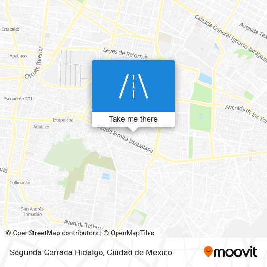 Mapa de Segunda Cerrada Hidalgo
