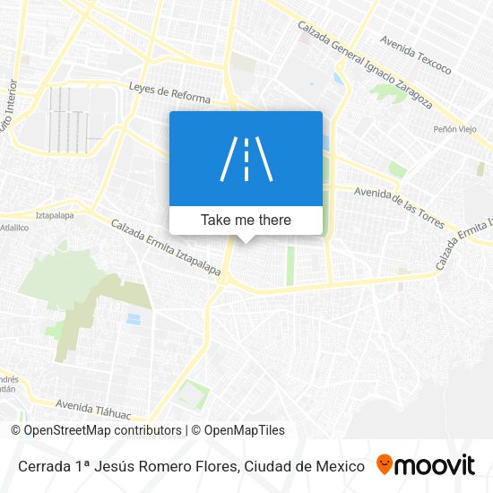 Mapa de Cerrada 1ª Jesús Romero Flores