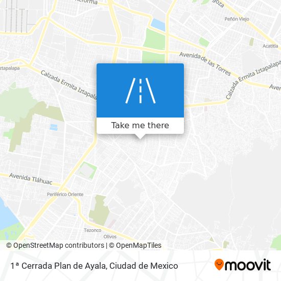 1ª Cerrada Plan de Ayala map