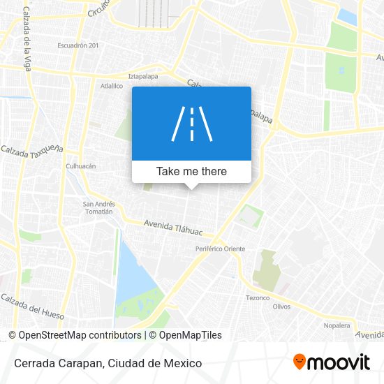Cerrada Carapan map