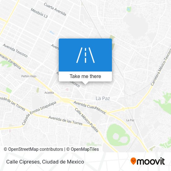 Mapa de Calle Cipreses