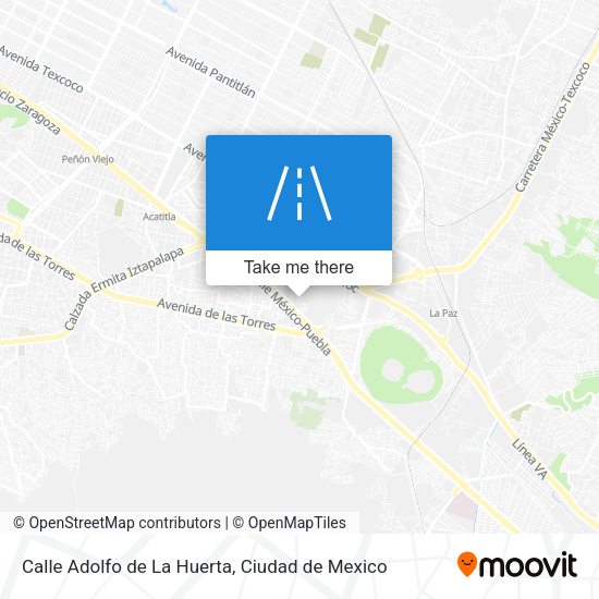 Mapa de Calle Adolfo de La Huerta