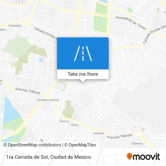 1ra Cerrada de Sol map
