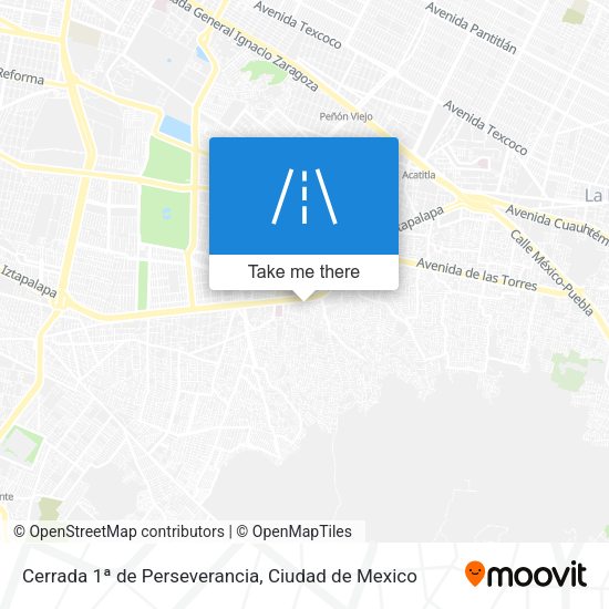 Cerrada 1ª de Perseverancia map