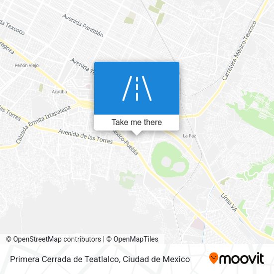 Primera Cerrada de Teatlalco map