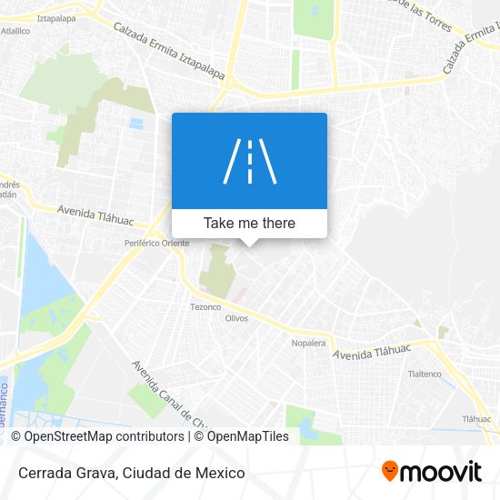 Cerrada Grava map