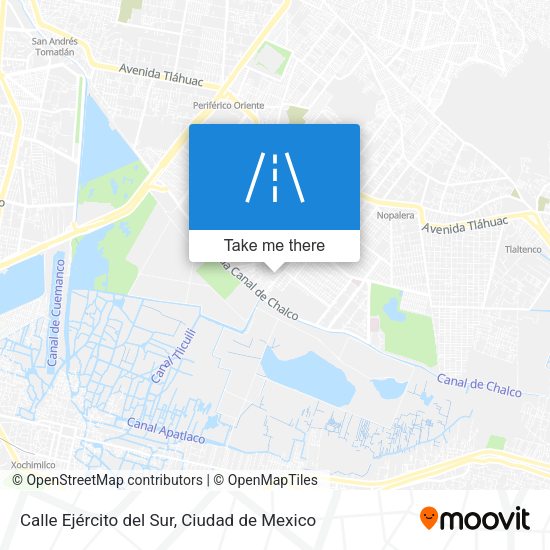 Mapa de Calle Ejército del Sur