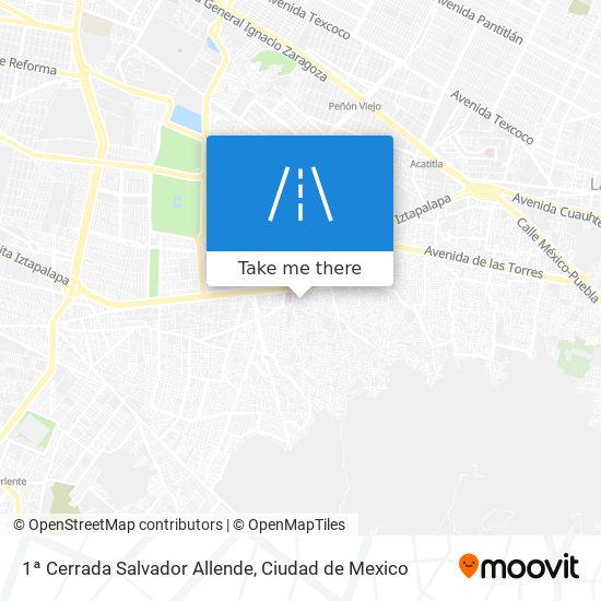1ª Cerrada Salvador Allende map