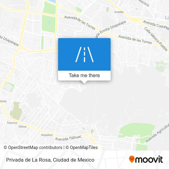 Privada de La Rosa map
