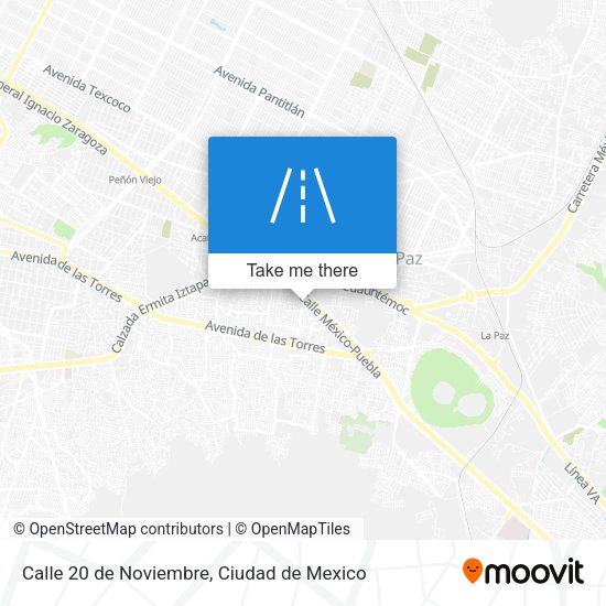 Mapa de Calle 20 de Noviembre