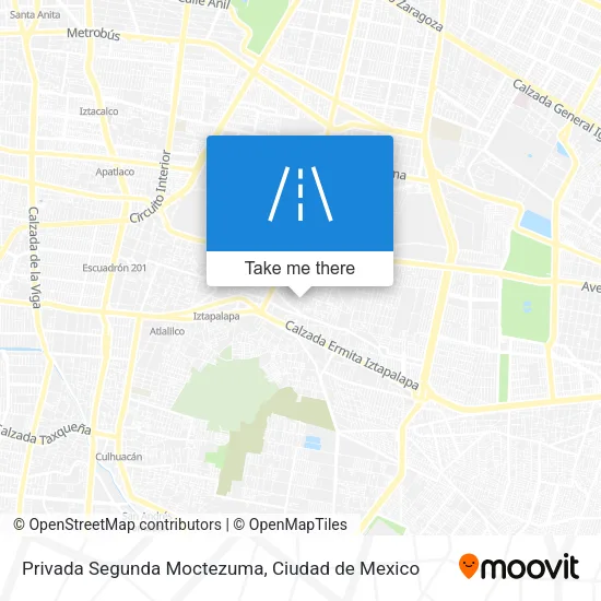 Mapa de Privada Segunda Moctezuma