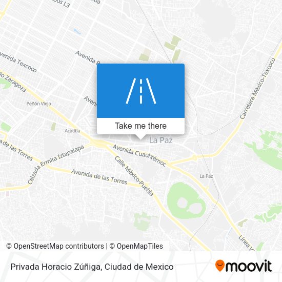 Mapa de Privada Horacio Zúñiga