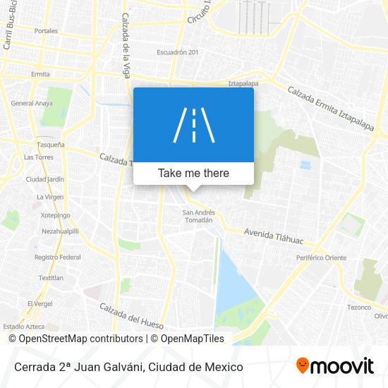 Cerrada 2ª Juan Galváni map