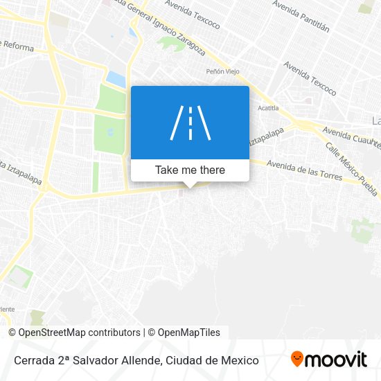 Mapa de Cerrada 2ª Salvador Allende