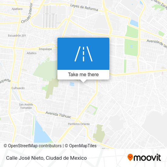 Mapa de Calle José Nieto