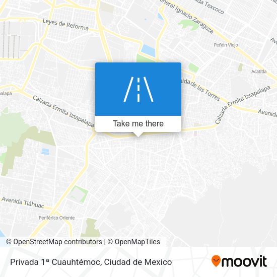 Privada 1ª Cuauhtémoc map