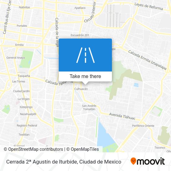 Cerrada 2ª Agustín de Iturbide map