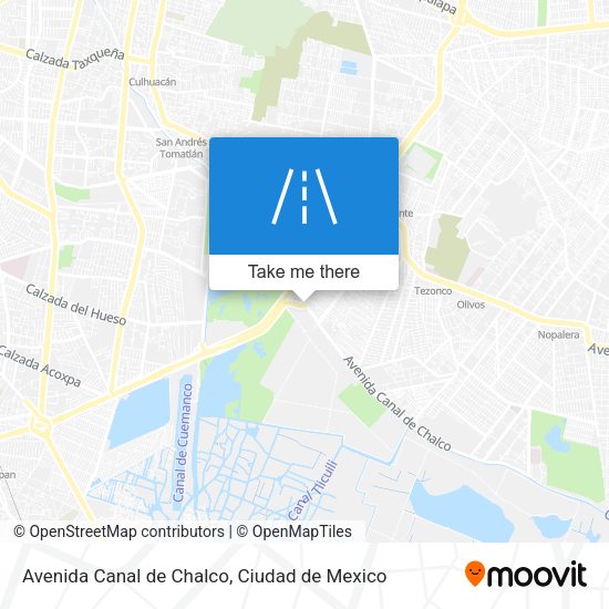 Mapa de Avenida Canal de Chalco