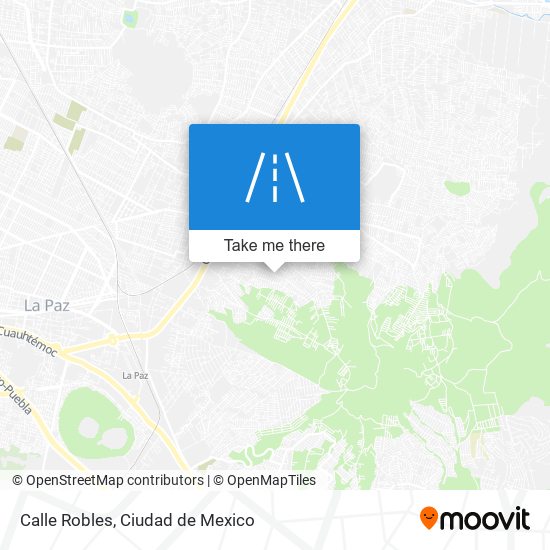 Calle Robles map