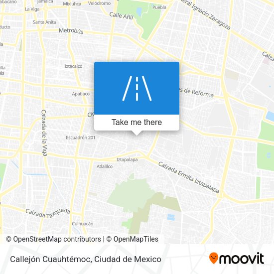 Mapa de Callejón Cuauhtémoc