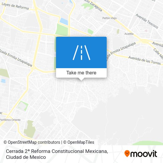 Cerrada 2ª Reforma Constitucional Mexicana map