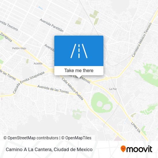 Mapa de Camino A La Cantera