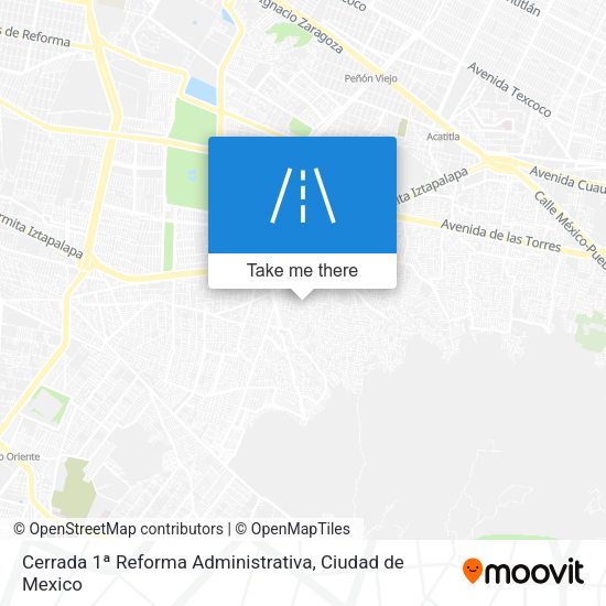 Cerrada 1ª Reforma Administrativa map