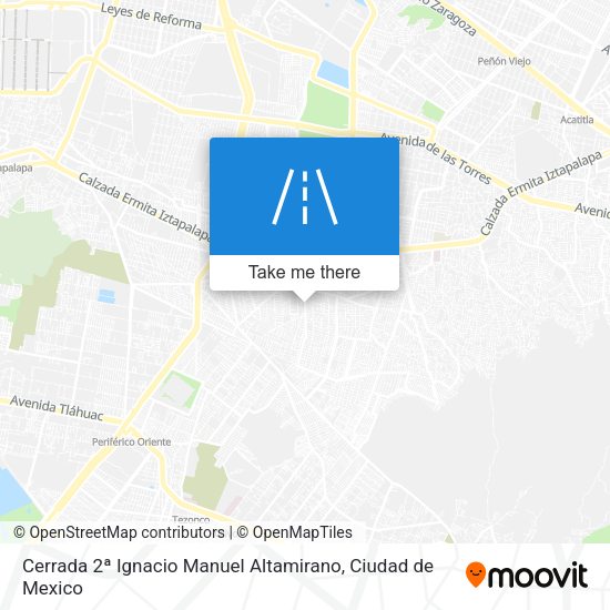 Mapa de Cerrada 2ª Ignacio Manuel Altamirano