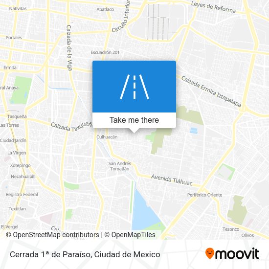 Mapa de Cerrada 1ª de Paraíso