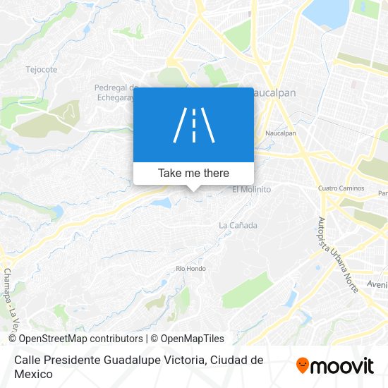 Calle Presidente Guadalupe Victoria map