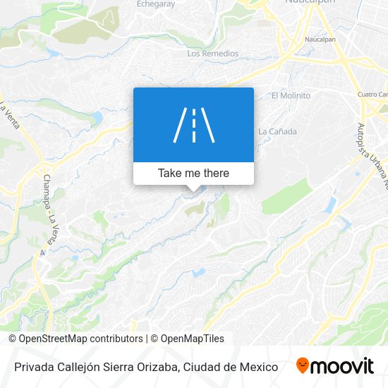 Mapa de Privada Callejón Sierra Orizaba