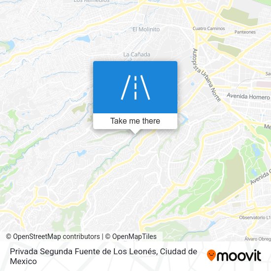 Mapa de Privada Segunda Fuente de Los Leonés
