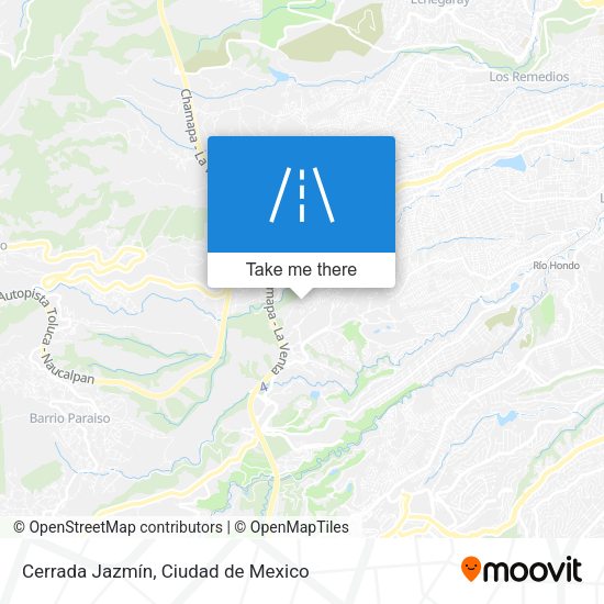 Cerrada Jazmín map