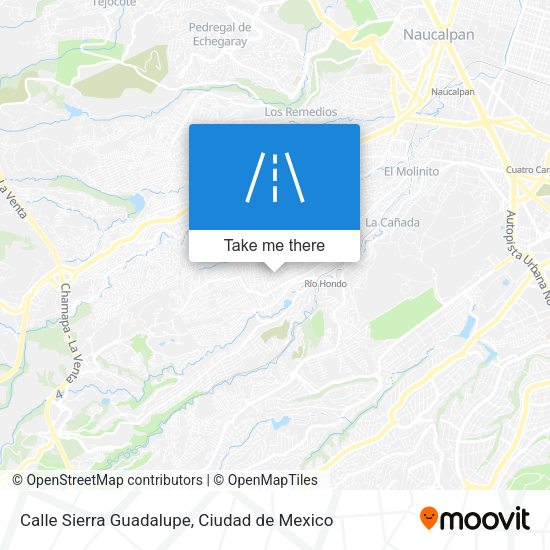 Calle Sierra Guadalupe map