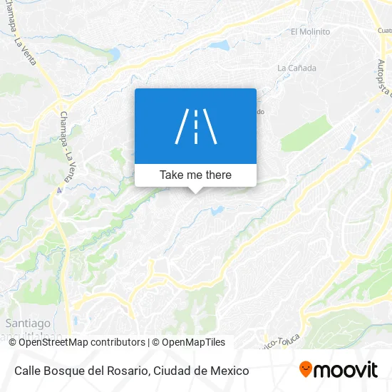 Mapa de Calle Bosque del Rosario