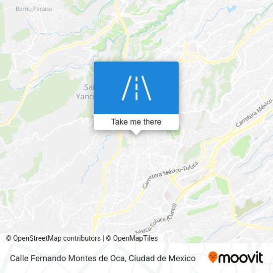 Calle Fernando Montes de Oca map