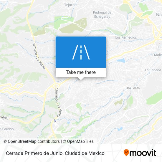 Cerrada Primero de Junio map