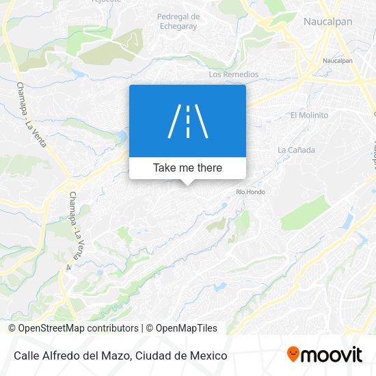 Mapa de Calle Alfredo del Mazo