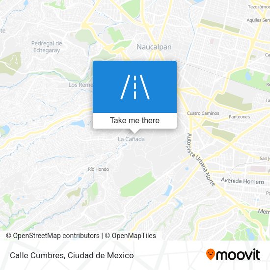 Calle Cumbres map