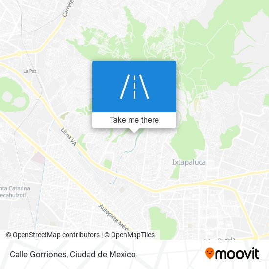 Mapa de Calle Gorriones